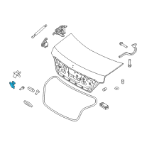 OEM Hyundai Equus Trunk Lid Latch And Handle Assembly Diagram - 81230-3M000