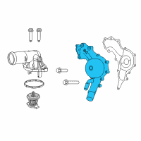 OEM Ram 1500 Water Pump Diagram - 5184498AH