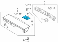 OEM 2022 Kia Sorento Cover-Battery Diagram - 857C5P4000