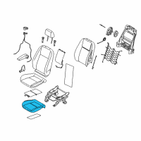 OEM 2015 Ford Transit Connect Seat Cushion Pad Diagram - AM5Z-58632A23-B