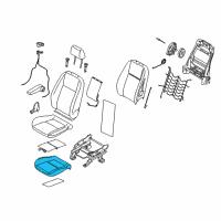 OEM Ford Transit Connect Seat Cushion Pad Diagram - AM5Z-58632A23-B