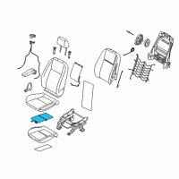 OEM 2015 Ford Transit Connect Seat Cushion Heater Diagram - AM5Z-14D696-B