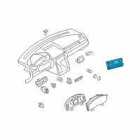 OEM 2007 Mercury Montego Dash Control Unit Diagram - 6G1Z-19980-B