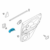 OEM 2019 Kia Niro Rear Power Window Sub Left Switch Assembly Diagram - 93580G5100