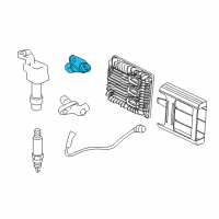 OEM Chevrolet Cobalt Crankshaft Sensor Diagram - 12588992