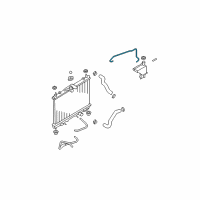 OEM 2011 Nissan Versa Hose-Reserve Tank Diagram - 21741-ED000