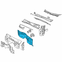 OEM Mercury Dash Panel Diagram - 7L2Z-7801610-A