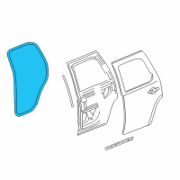 OEM 2014 Chevrolet Tahoe Surround Weatherstrip Diagram - 22766416