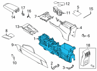 OEM 2021 Ford Bronco Sport PANEL ASY - CONSOLE Diagram - M1PZ-78045A36-AB