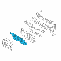 OEM 2008 Lincoln MKX Dash Panel Diagram - 9T4Z-7801610-A