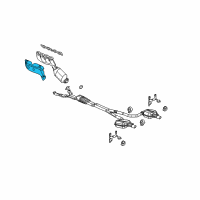 OEM Cadillac STS Shield-Exhaust Manifold Heat Diagram - 12576372