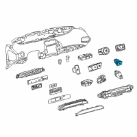 OEM Toyota Prius AWD-e Fuel Door Switch Diagram - 84841-47020
