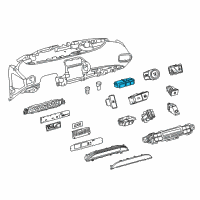 OEM 2020 Toyota Prius Prime Instrument Light Rheostat Diagram - 84010-47310