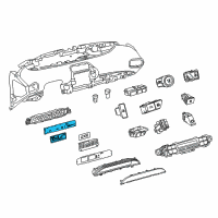 OEM 2018 Toyota Prius Plate Diagram - 83862-47Q70