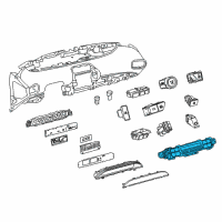 OEM 2020 Toyota Prius AWD-e Dash Control Unit Diagram - 55900-47191