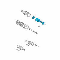 OEM 2005 Pontiac Vibe Joint Kit, Rear Wheel Drive Shaft Inner Cv Diagram - 88969208