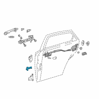 OEM Lexus NX300h Check Assy, Rear Door Diagram - 68630-78010