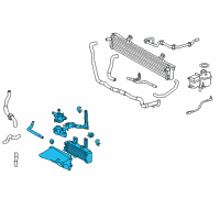 OEM 2014 Lexus RX450h Oil Cooler & Water P Diagram - G9030-48040