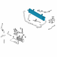 OEM 2011 Lexus RX450h Radiator Assembly Diagram - G9010-48041