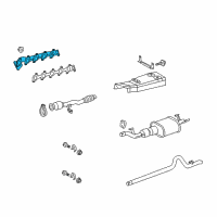 OEM 2005 Dodge Sprinter 3500 Exhaust Manifold Diagram - 5117523AA