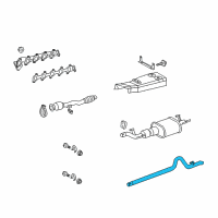 OEM 2003 Dodge Sprinter 2500 Pipe-Tail Diagram - 5104107AA