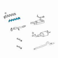 OEM 2005 Dodge Sprinter 3500 Gasket-Exhaust Manifold Diagram - 5117528AA