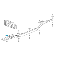 OEM 2000 Chevrolet Suburban 2500 Cushion Asm-Radiator Support Upper Diagram - 15999708