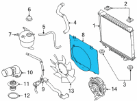 OEM 2021 Ford E-350 Super Duty Fan Shroud Diagram - LC2Z-8146-A