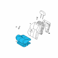 OEM 2005 Chrysler Sebring Front Seat Cushion Assembly Diagram - MR958981XA