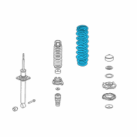 OEM 2001 Acura RL Spring, Rear (Showa) Diagram - 52441-SZ3-903