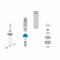 OEM 1996 Acura RL Cover, Rear Mount Dust (Lower) Diagram - 52748-SP0-004