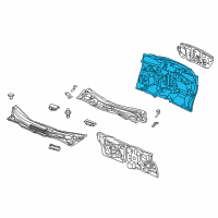 OEM 2014 Honda Odyssey Insulator, Dashboard Diagram - 74260-TK8-A10