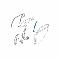 OEM 2006 Hyundai Accent Channel Assembly-Rear Door Division Diagram - 83510-1E000