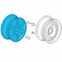 OEM 2007 Chrysler Pacifica Wheel-Aluminum Diagram - 1CL77CDMAB