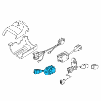 OEM 1999 BMW Z3 Dip-Dim Control Turn Signal Switch Diagram - 61-31-8-360-913