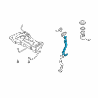 OEM 2011 Nissan Versa Tube Assy-Filler Diagram - 17220-EM31A