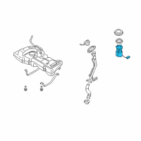 OEM 2009 Nissan Versa In Tank Fuel Pump Diagram - 17040-9EG0C