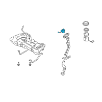 OEM 2009 Nissan Versa Filler Cap Assembly Diagram - 17251-ZN90A