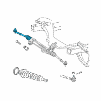 OEM Dodge Dakota Power Steering Cylinder Boot Kit Diagram - 5018279AA