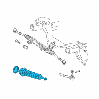 OEM 2002 Dodge Dakota Power Steering Cylinder Boot Kit Diagram - 5018278AA