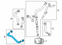 OEM 2022 Cadillac XT5 Inlet Hose Diagram - 24295870