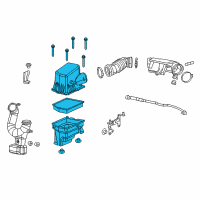 OEM 2015 Jeep Cherokee Air Clean Diagram - 52022352AD