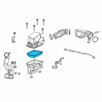 OEM 2021 Jeep Cherokee Element-Air Cleaner Diagram - 68245310AA