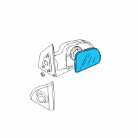 OEM 2005 Hyundai Tucson Mirror & Holder Assembly-Outside Rear Vi Diagram - 87611-2E100
