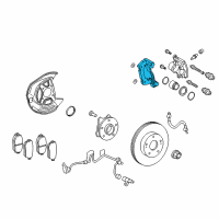 OEM Lexus Mounting, Disc Brake Diagram - 47721-53080