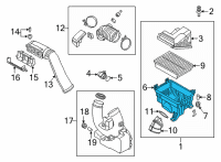 OEM Hyundai Kona BODY-AIR CLEANER Diagram - 28112-J9800