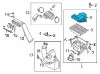 OEM 2022 Hyundai Kona COVER-AIR CLEANER Diagram - 28111-J9850