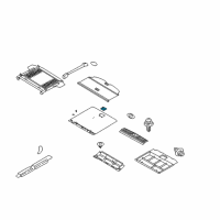 OEM 2003 Kia Sorento Luggage-Handle Diagram - 872663E000ND