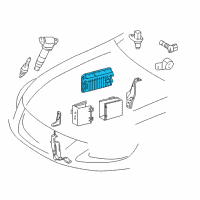 OEM Lexus GS450h Engine Control Computer Diagram - 89661-30Q00