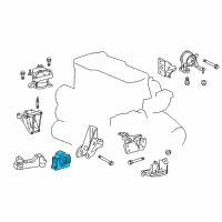 OEM 2016 Scion tC Front Mount Diagram - 12361-36060